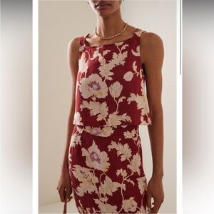 POSSE Emma floral crop tank top sleeveless floral